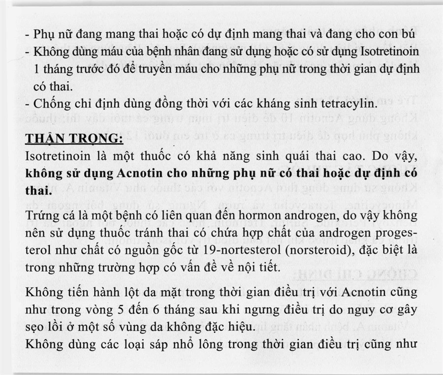 Acnotin 10 điều trị mụn trứng cá nặng (3 vỉ x 10 viên) - 17